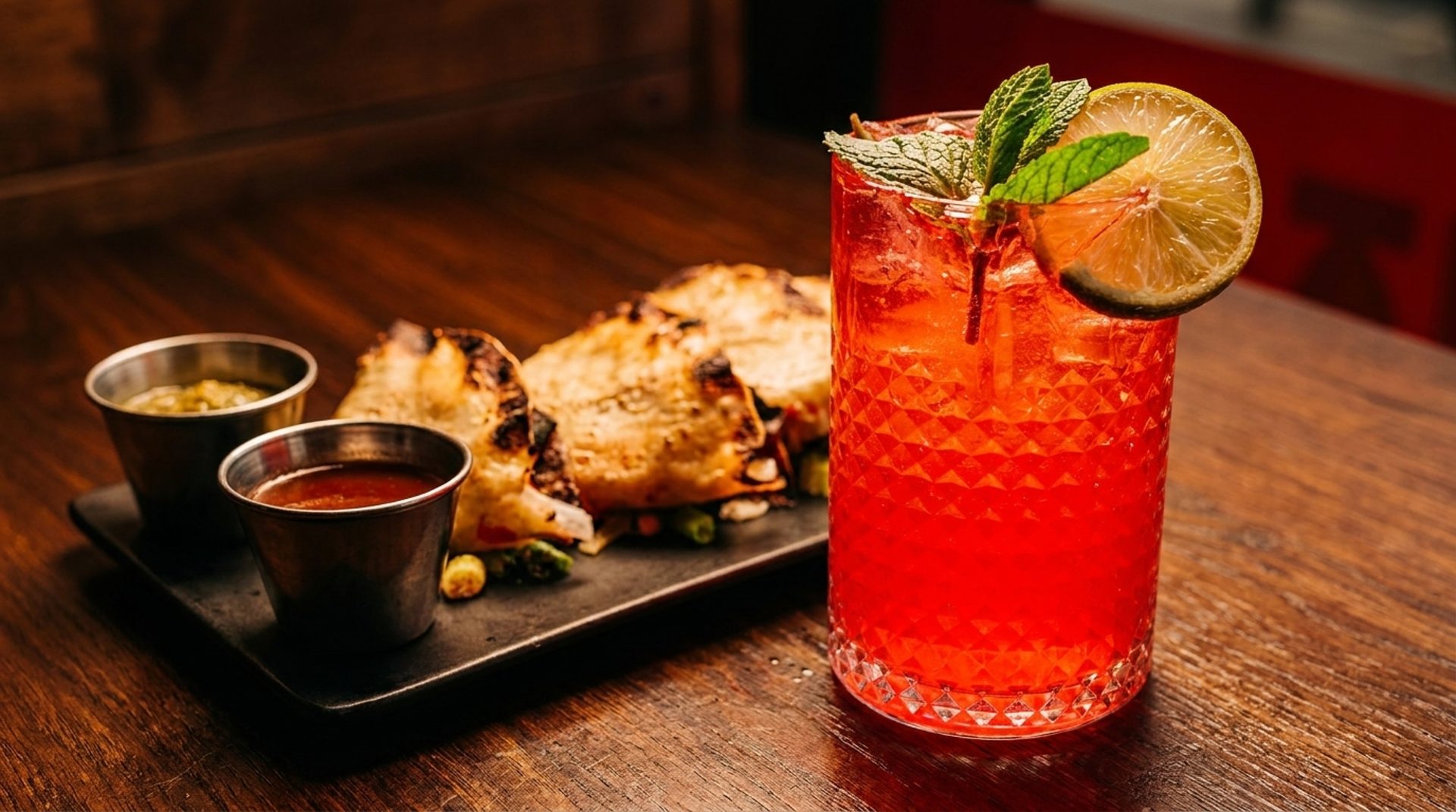 The full drink menu